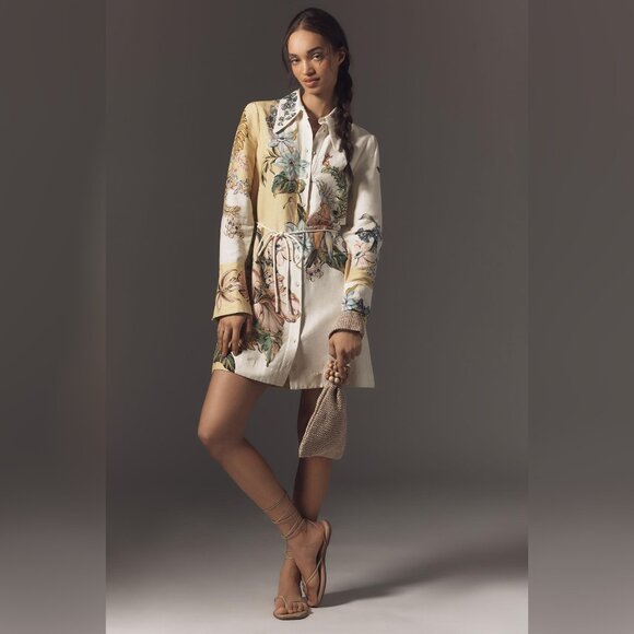 Alemais Oleander Mini Dress in Linen - Picture 1 of 10